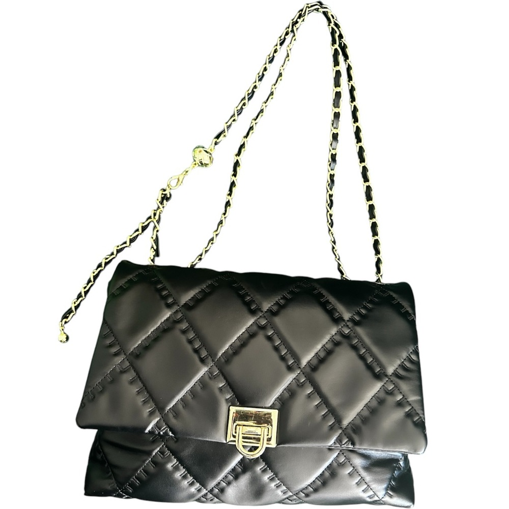 LTL London Bag Black Quiltes Bag